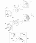 Electric Starter Gear Reduction Diagram and Parts List for 202412-0166-E1  Briggs and Stratton Engine